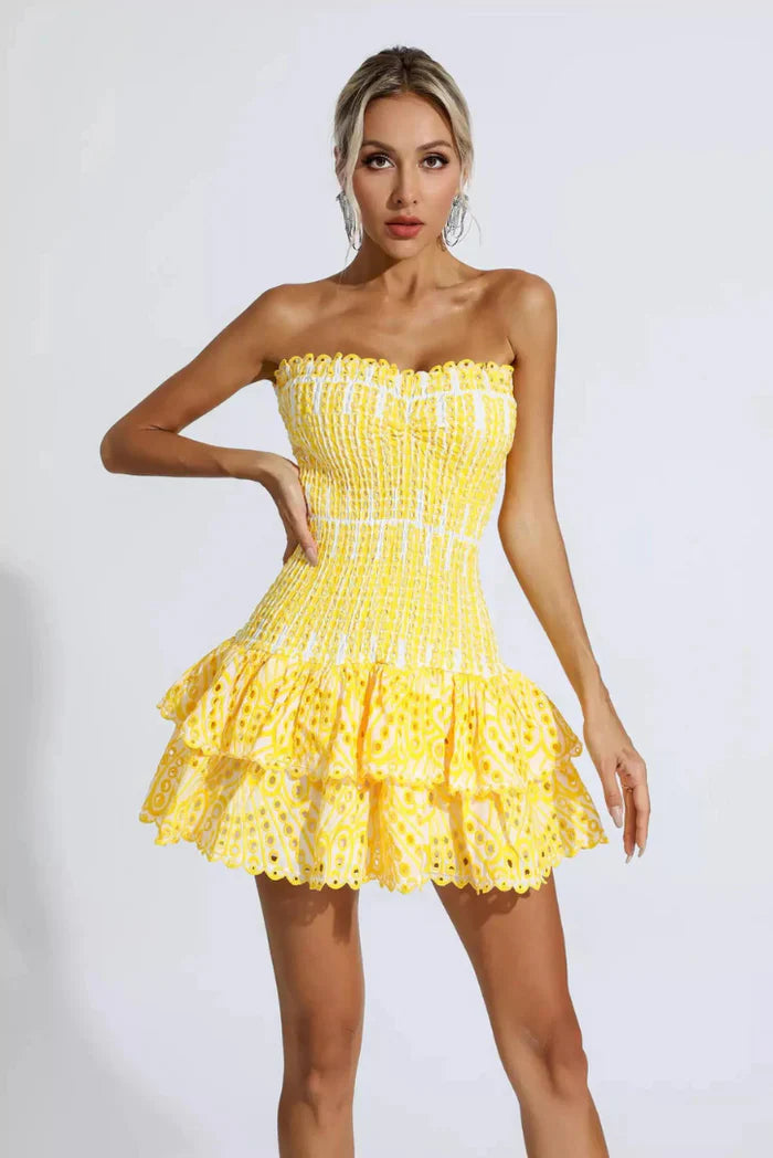 Gianna Ruffle Mini Dress