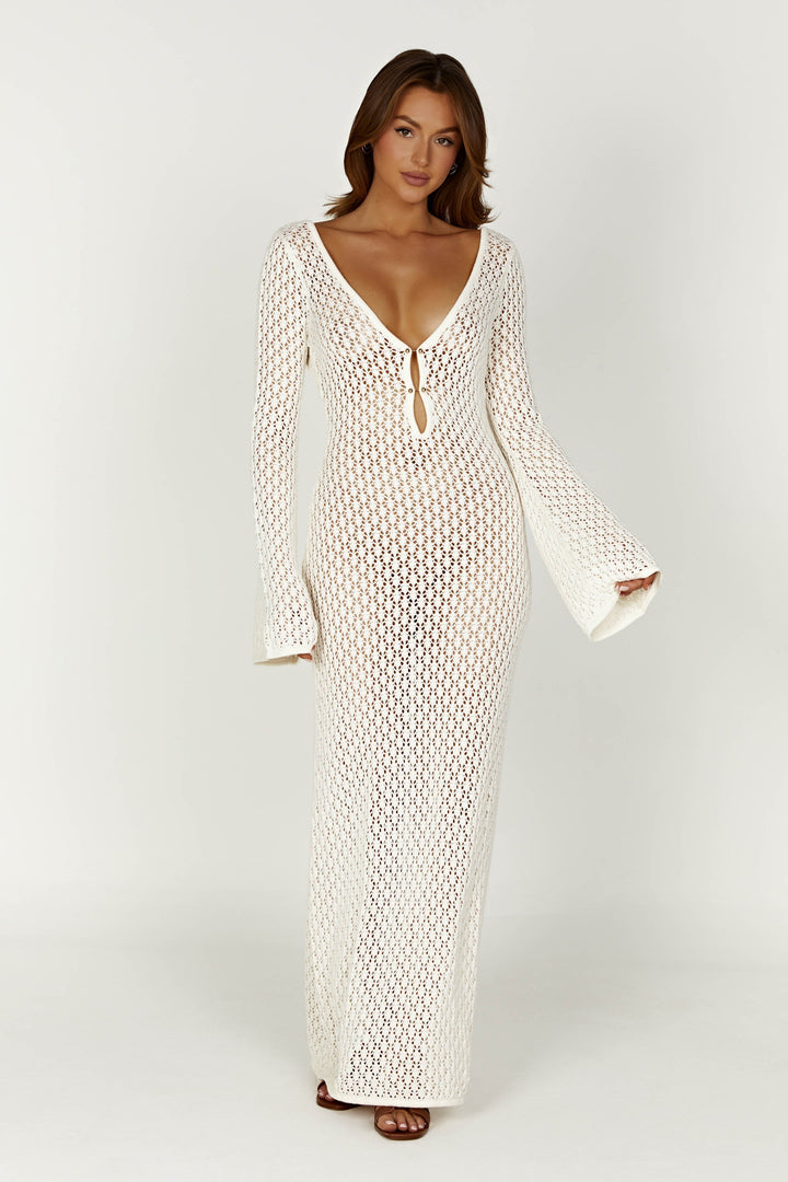 Clementine - White Mesh Dress