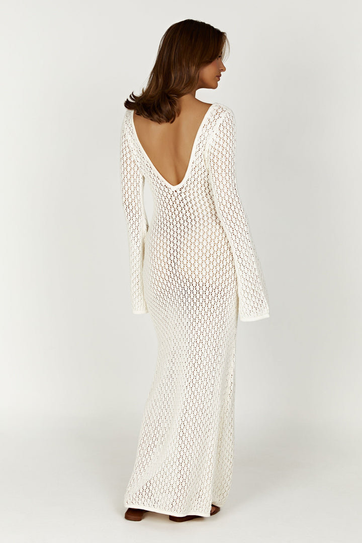 Clementine - White Mesh Dress