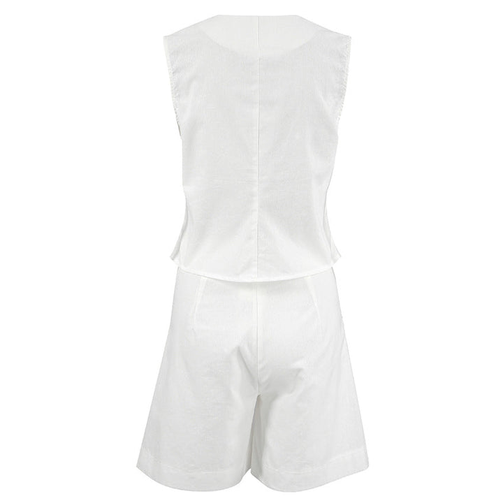 Lynn - Tailored Vest and Shorts Set