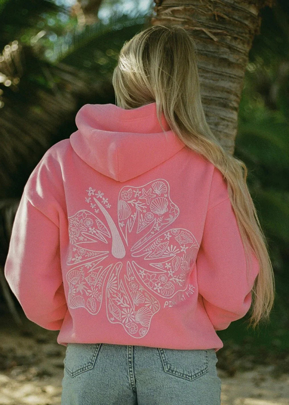 Liana - Oversized Hibiscus Hoodie