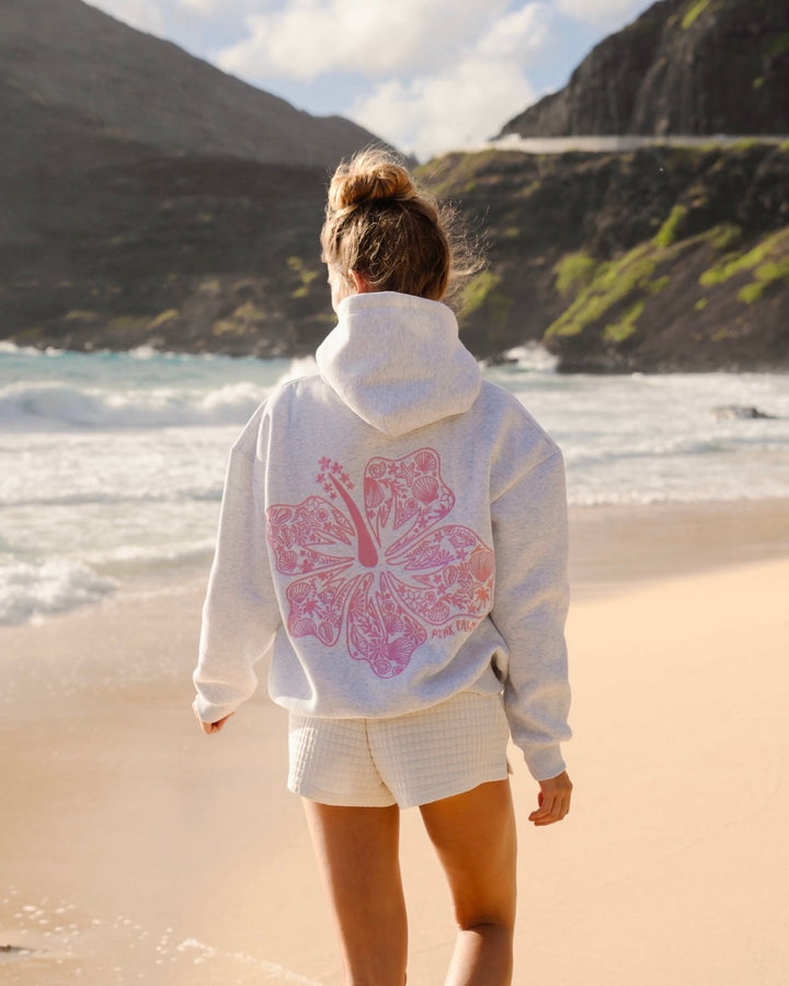 Liana - Oversized Hibiscus Hoodie