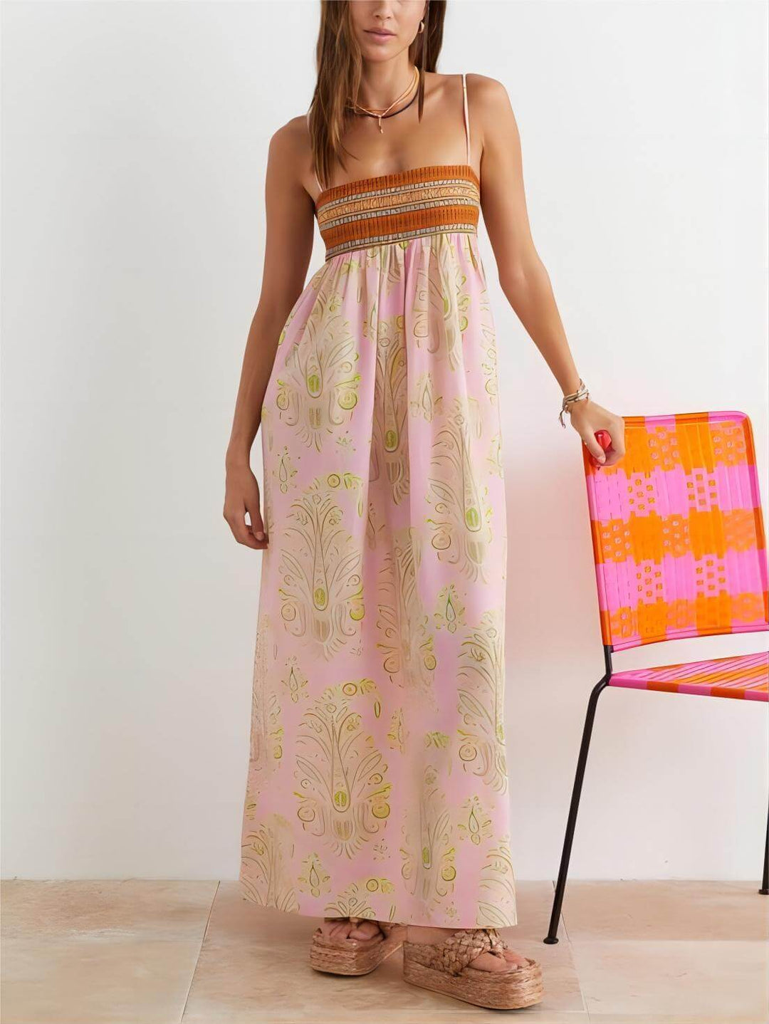 Giselle - Umpire Floral Maxi Dress