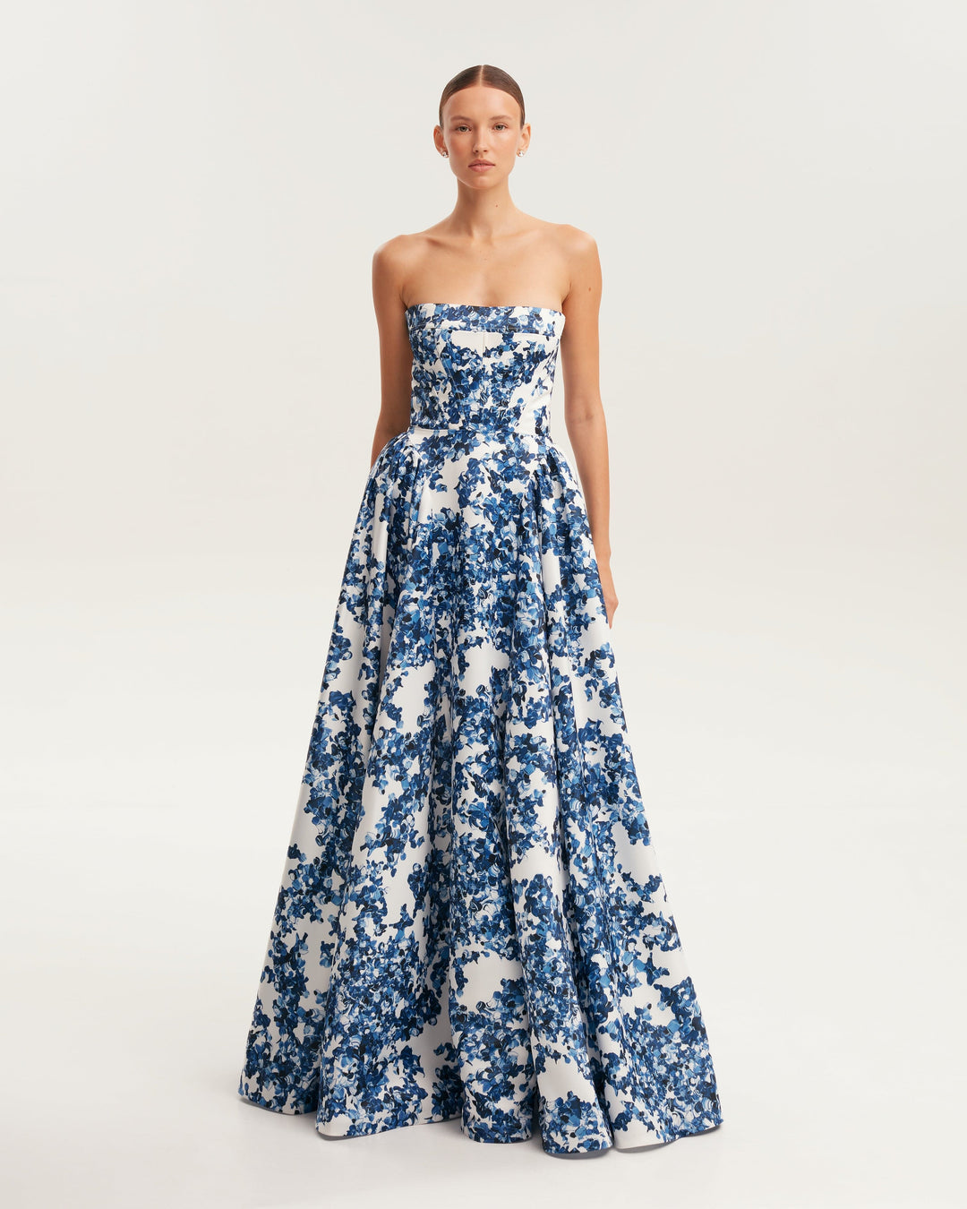 Hailey - Hydrangea Printed Maxi Dress