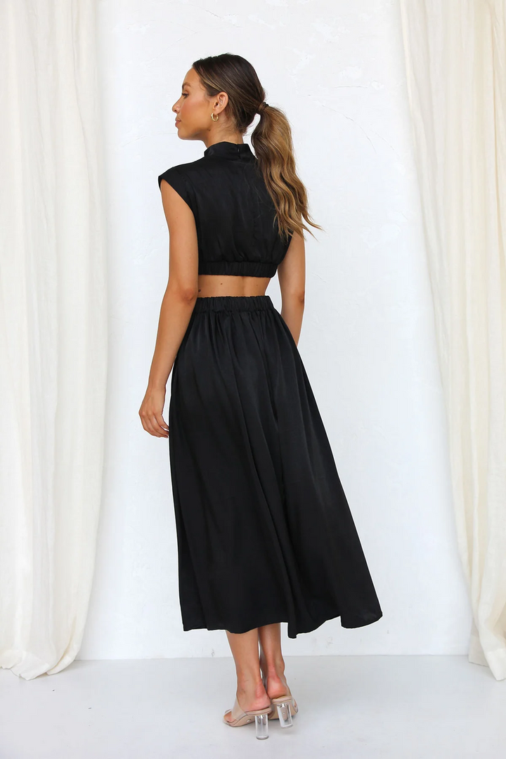 Lucille - Waist Cut Out Midi Dress