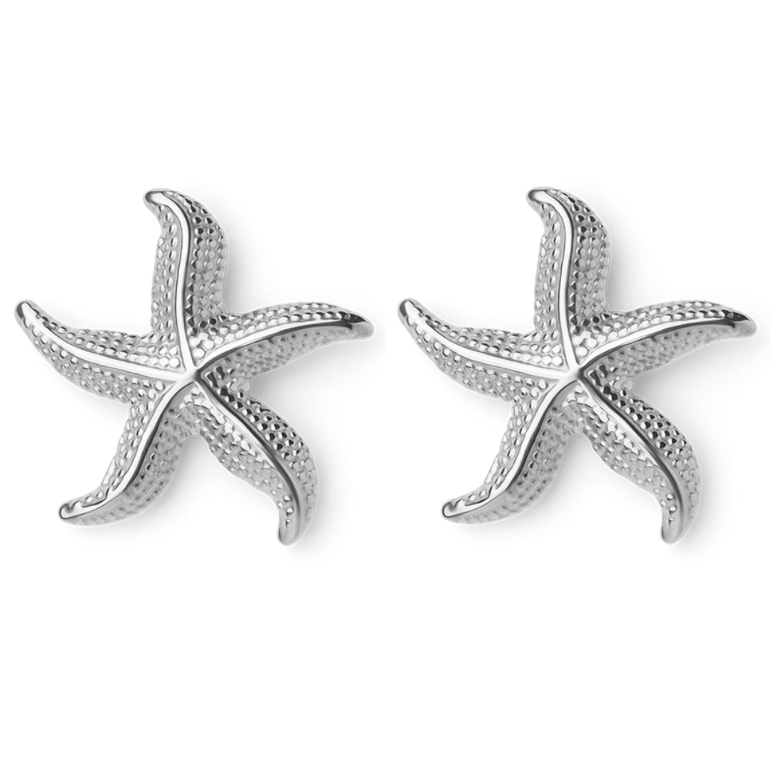 Briana - Curved Starfish Earrings