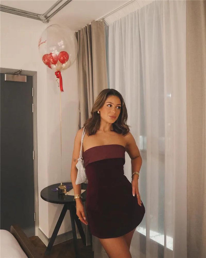 Maeve - Velvet Mini Dress