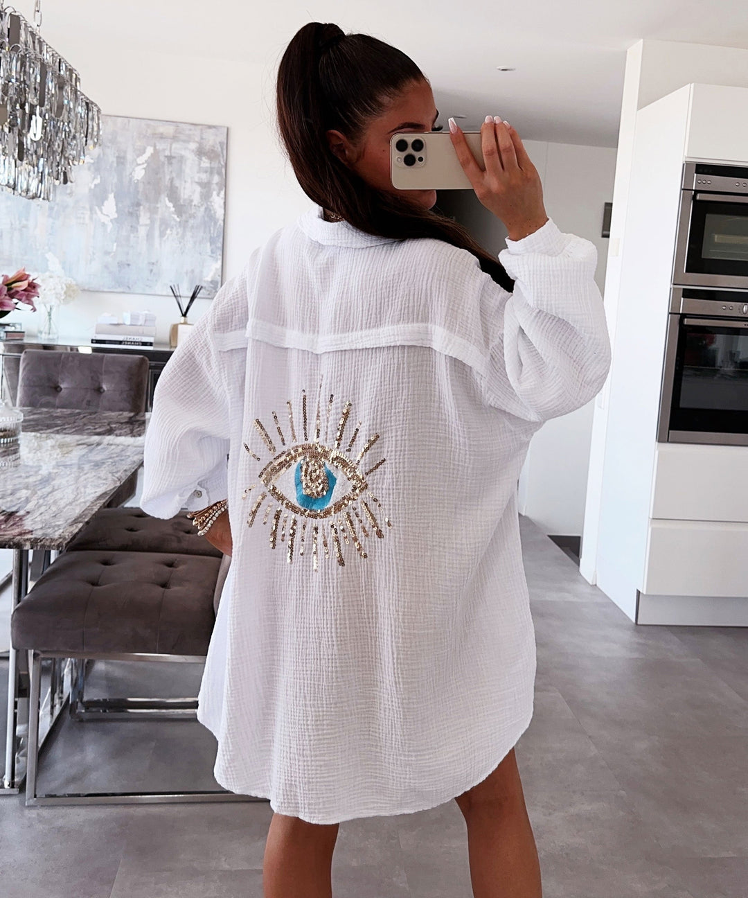 Sophia - Glitter Eye Shirt